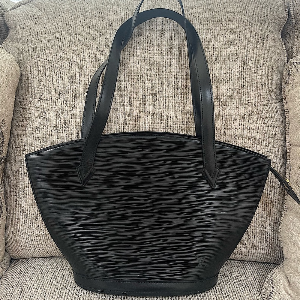 Saint Jacques Epi Leather Shopping Tote Bag